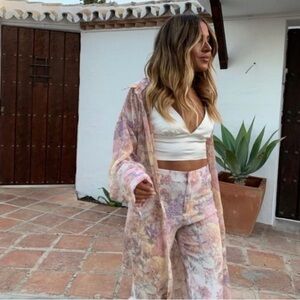 Zara Medium floral pants.